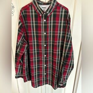 King Size Big and Tall Long Sleeve Plaid Shirt size 2XL Tall